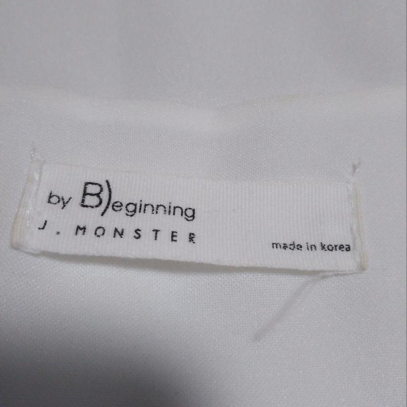 B)eginning B)eginning カットソー 半袖 無地 白 / ホワイト / レディース USED 古着 中古 10011532