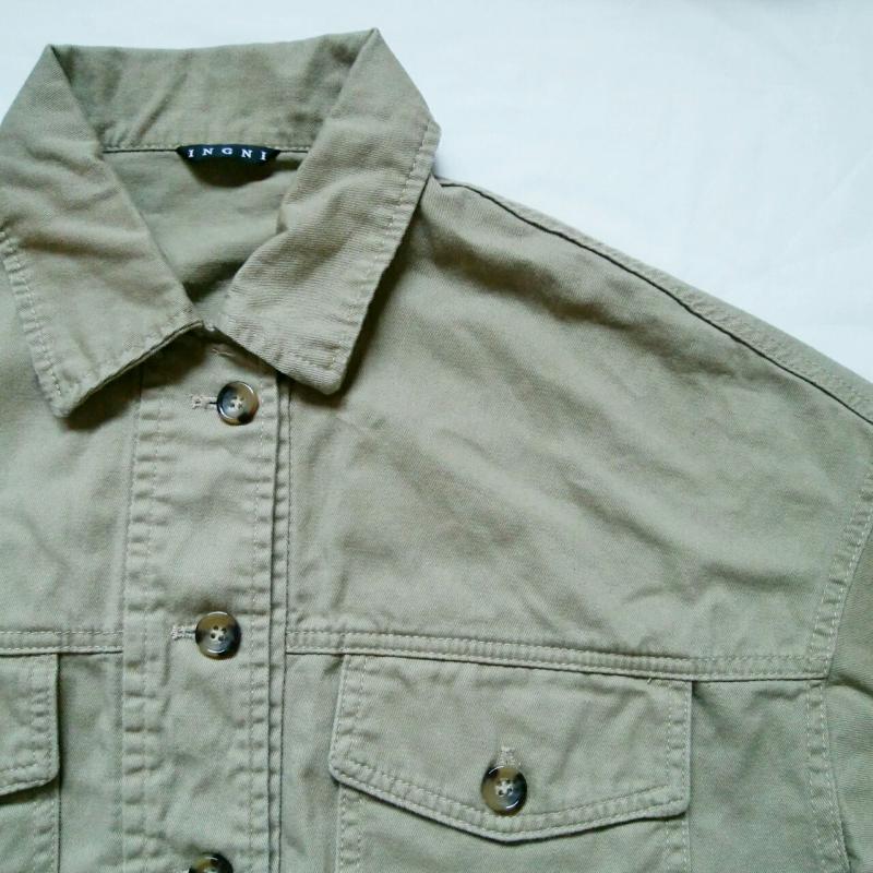 イング INGNI ジャケット、上着 ジャケット、ブレザー M 無地 ベージュ / ベージュ / レディース USED 古着 中古 10011560