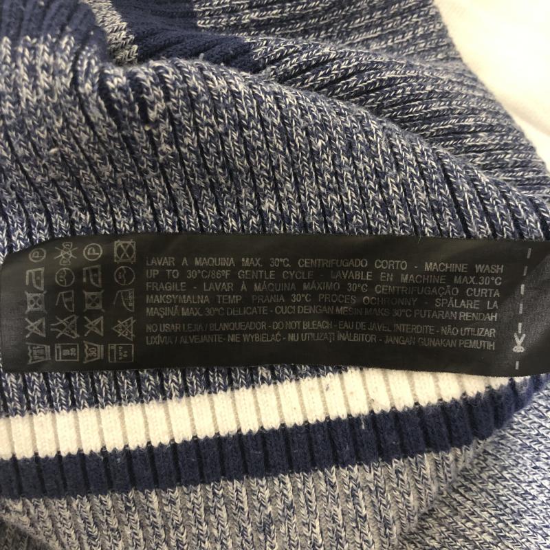 ザラニット ZARA KNIT ワンピース ミニスカート ニットワンピース S ボーダー柄 X 無地 紺 / ネイビー / X 白 / ホワイト / レディース USED 古着 中古 10011597