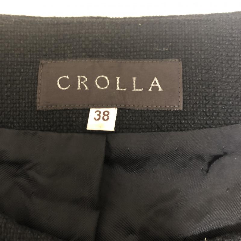 クローラ crolla ベスト ベスト 38 無地 黒 / ブラック / レディース USED 古着 中古 10011609