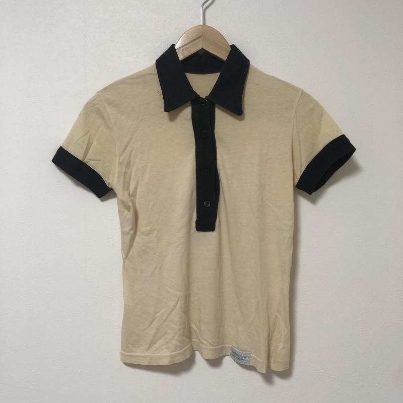 パトリック・コックス PATRICK COX カットソー 半袖 S 無地 ベージュ / ベージュ / X 黒 / ブラック / レディース USED 古着 中古 10011616