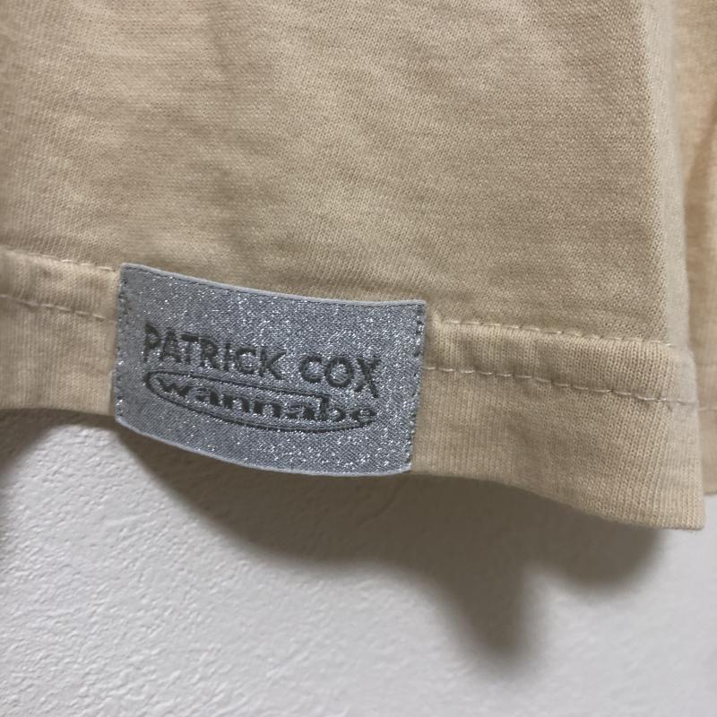 パトリック・コックス PATRICK COX カットソー 半袖 S 無地 ベージュ / ベージュ / X 黒 / ブラック / レディース USED 古着 中古 10011616