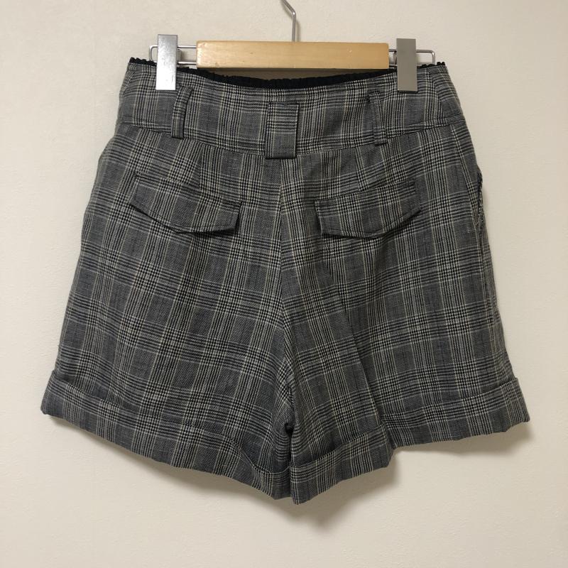 レッセパッセ LAISSE PASSE パンツ ショートパンツ 38 チェック 灰 / グレー / X 黒 / ブラック / X 白 / ホワイト / X 茶 / ブラウン / レディース USED 古着 中古 10011628