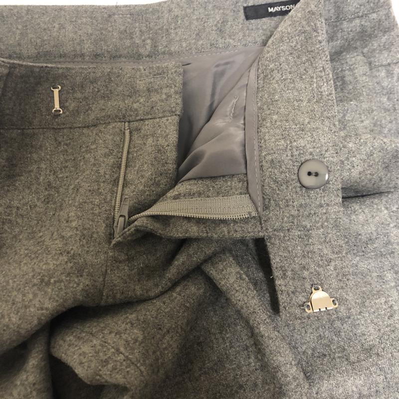 メイソングレイ MAYSON GREY パンツ スラックス 2 無地 灰 / グレー / レディース USED 古着 中古 10011632
