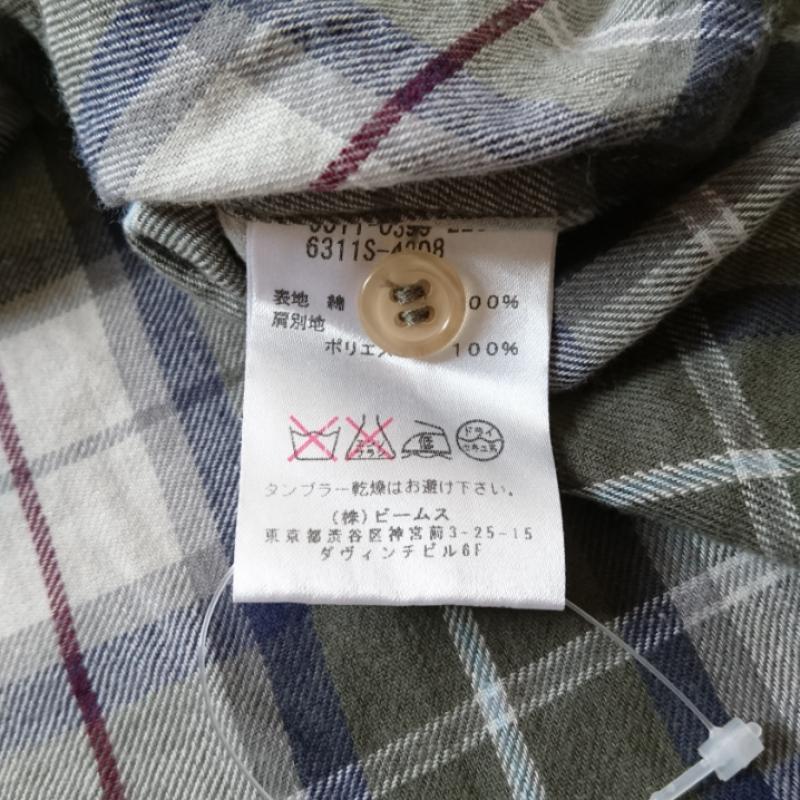 ザウェイオブシックレイビームス The Way of Chic Ray Beams シャツ、ブラウス 長袖 チェック 緑 / グリーン / X 白 / ホワイト / X 茶 / ブラウン / X 青 / ブルー / レディース USED 古着 中古 10011673