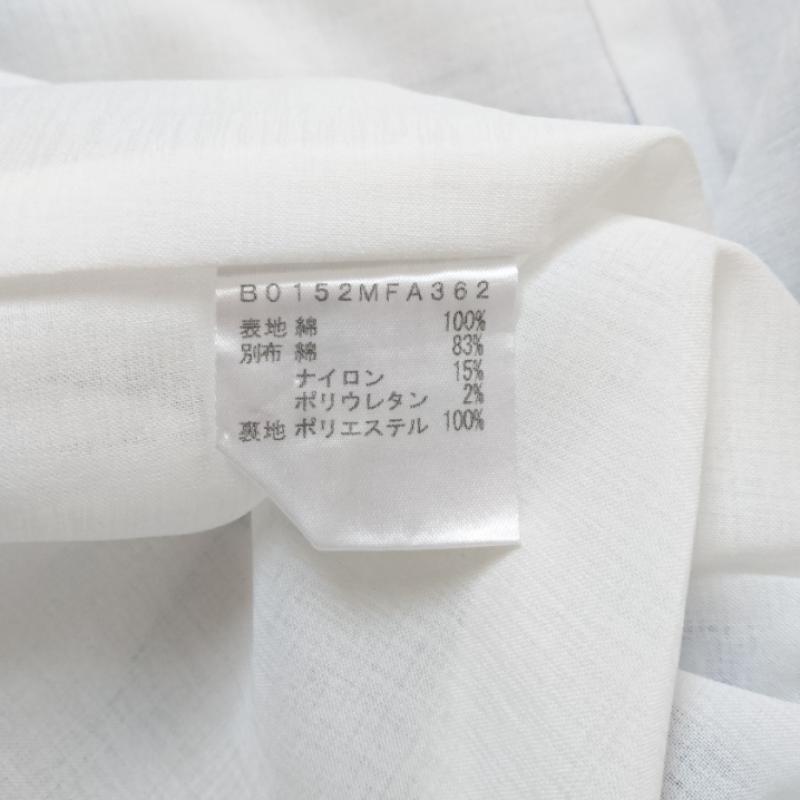 エムブラン M.BLANC ワンピース ひざ丈スカート 38 花柄 白 / ホワイト / X マルチカラー / マルチカラー / レディース USED 古着 中古 10011686