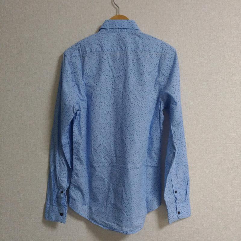 ザラメン ZARA MAN シャツ、ブラウス 長袖 S 花柄 青 / ブルー / X 赤 / レッド / X 紺 / ネイビー / メンズ USED 古着 中古 10011721
