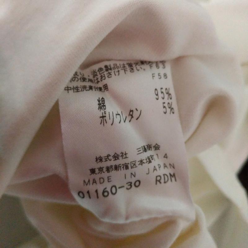 エポカ EPOCA Tシャツ 長袖 40 無地 X 刺繍 白 / ホワイト / X 銀 / シルバー / レディース USED 古着 中古 10011739