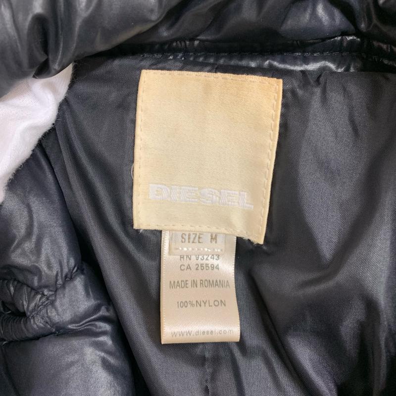ディーゼル DIESEL コート コート一般 中綿入りコート M 無地 X ワンポイント 黒 / ブラック / メンズ USED 古着 中古 10011776