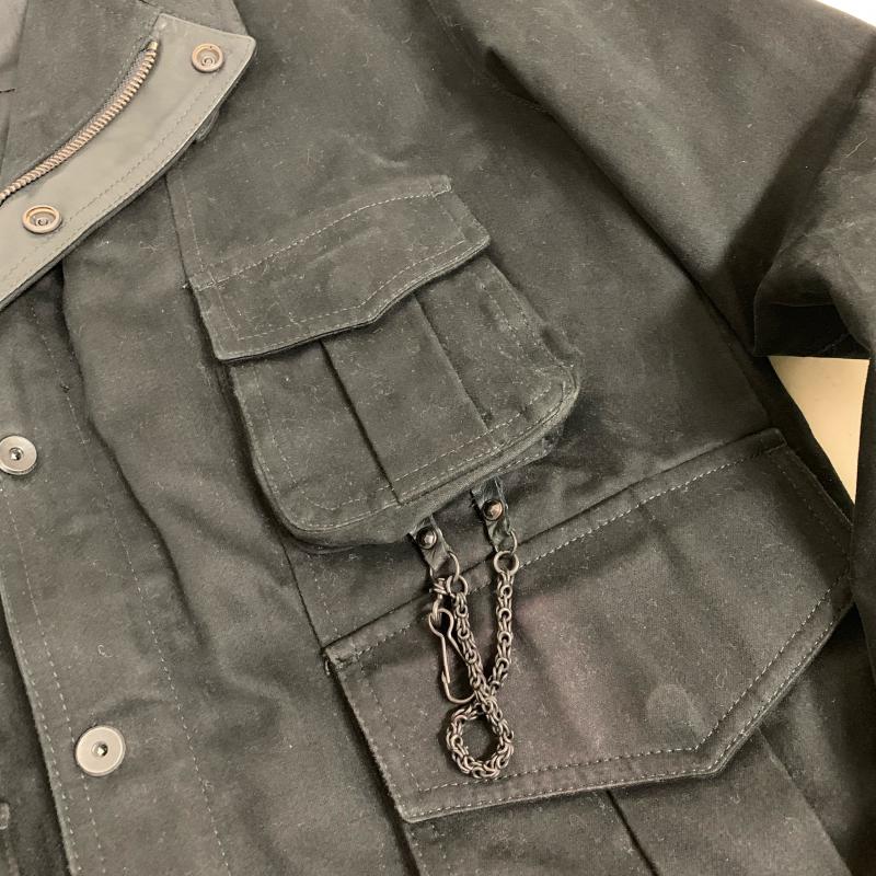 ディーゼル DIESEL ジャケット、上着 ジャケット、ブレザー ミリタリージャケット M 無地 X 黒 / ブラック / メンズ USED 古着 中古 10011801