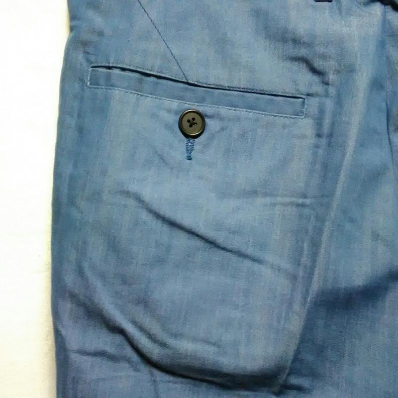 ハレ HARE パンツ ショートパンツ M 無地 青 / ブルー / メンズ USED 古着 中古 10011889