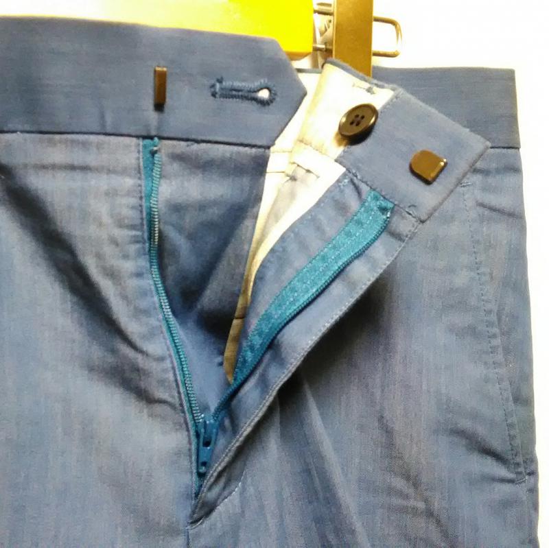 ハレ HARE パンツ ショートパンツ M 無地 青 / ブルー / メンズ USED 古着 中古 10011889