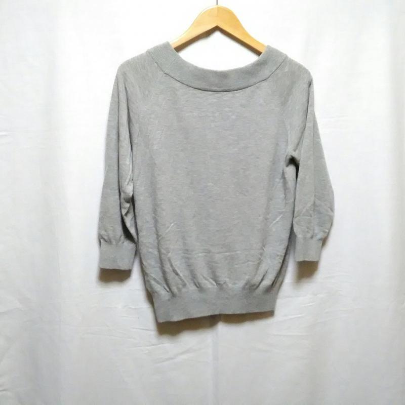 ビス ViS カットソー 七分袖 M 無地 灰 / グレー / レディース USED 古着 中古 10011897