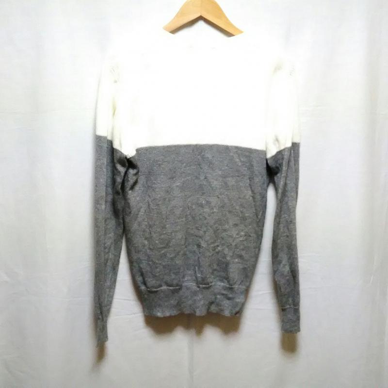 ハレ HARE カーディガン 長袖 S 無地 白 / ホワイト / X 灰 / グレー / メンズ USED 古着 中古 10011899
