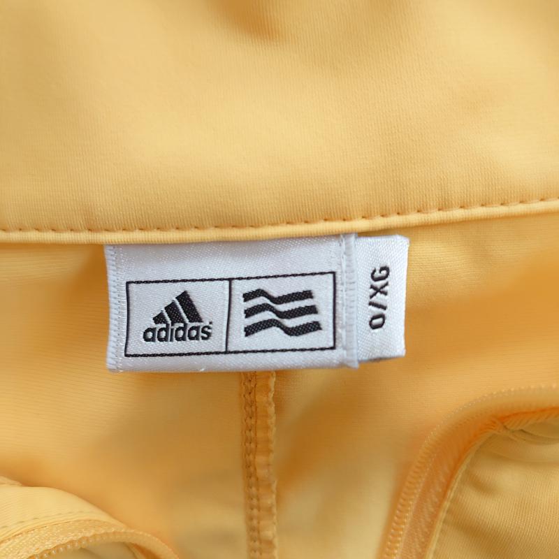 アディダス adidas トップス トップス 2way/ジャージ 無地 X ワンポイント 灰 / グレー / X 黄 / イエロー / メンズ USED 古着 中古 10011917