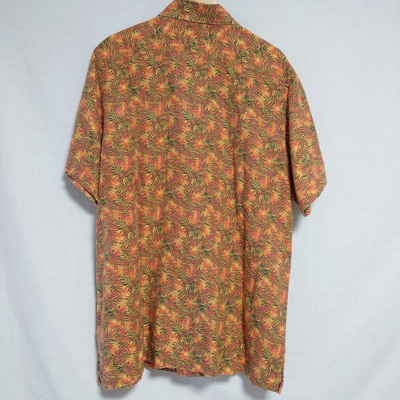 マルガリータビル Margaritaville シャツ、ブラウス 半袖 アロハシャツ XL 総柄 橙 / オレンジ / X 緑 / グリーン / メンズ USED 古着 中古 10011922