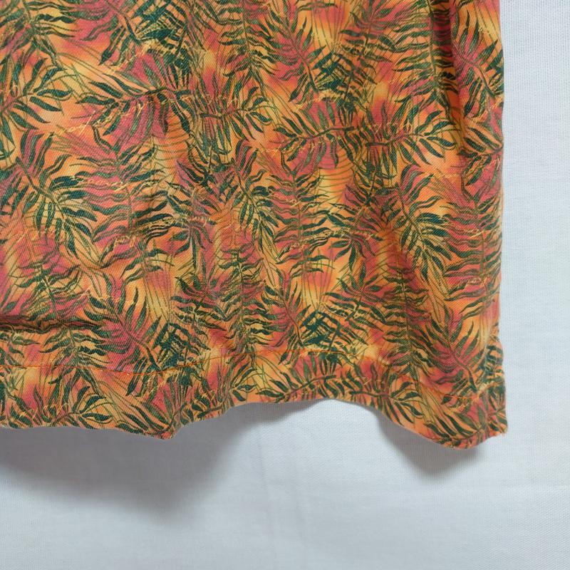 マルガリータビル Margaritaville シャツ、ブラウス 半袖 アロハシャツ XL 総柄 橙 / オレンジ / X 緑 / グリーン / メンズ USED 古着 中古 10011922