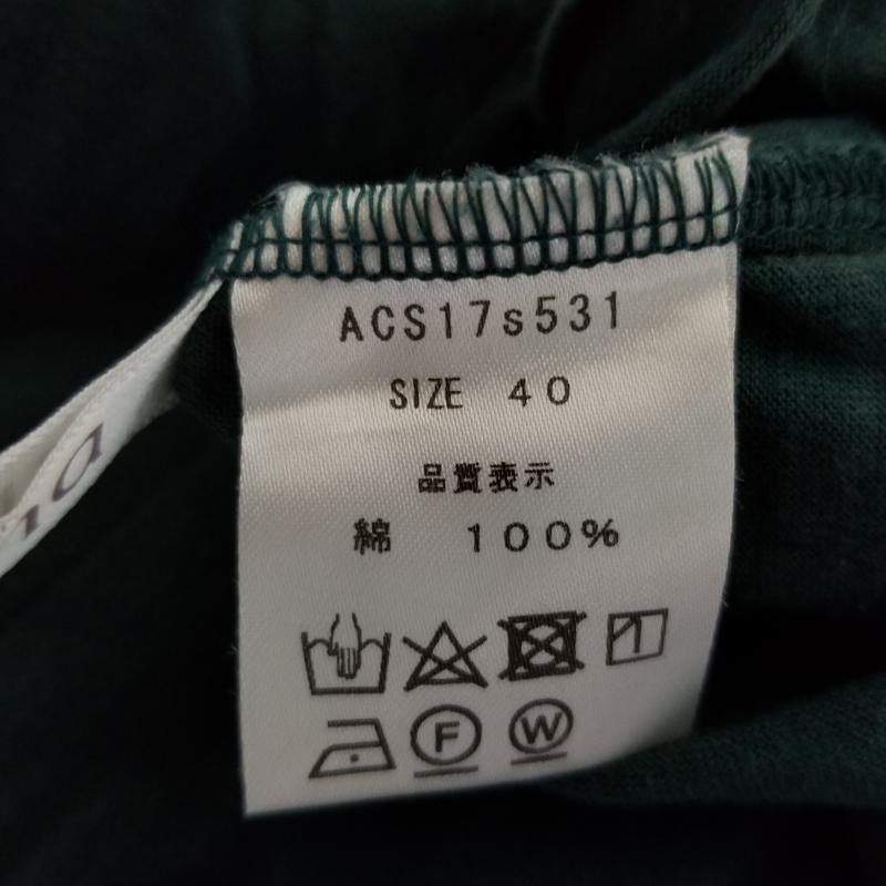 アナナス anana カットソー 半袖 40 無地 緑 / グリーン / レディース USED 古着 中古 10012023