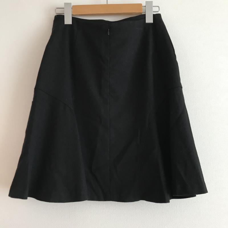エンネア Ennea スカート ミニスカート 36 無地 黒 / ブラック / レディース USED 古着 中古 10012075