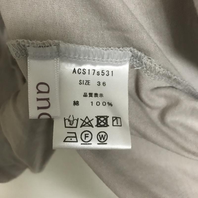 アナナス anana カットソー 半袖 36 無地 ベージュ / ベージュ / レディース USED 古着 中古 10012089