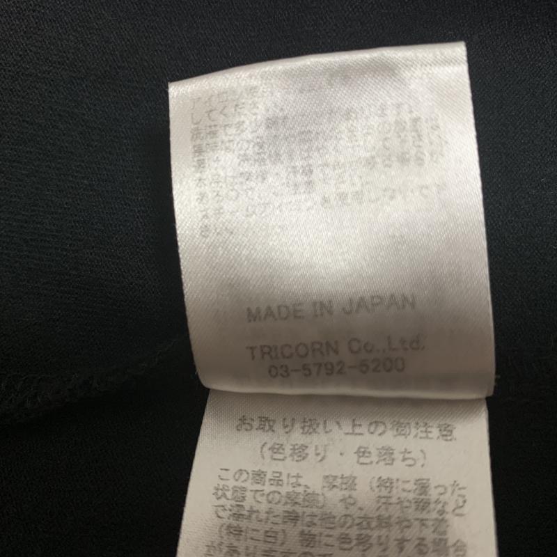 ヨーロ YOLO カットソー 半袖 ノースリーブ 40 無地 黒 / ブラック / レディース USED 古着 中古 10012118
