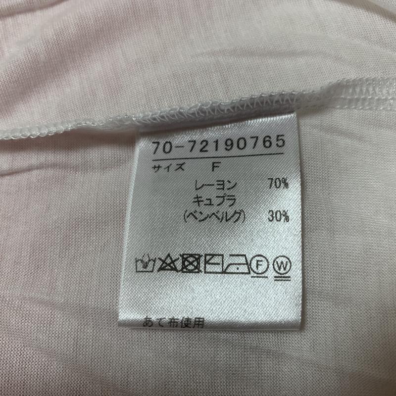 セブンアイディ コンセプト 7-ID concept. カットソー 半袖 ノースリーブ FREE 無地 白 / ホワイト / レディース USED 古着 中古 10012120