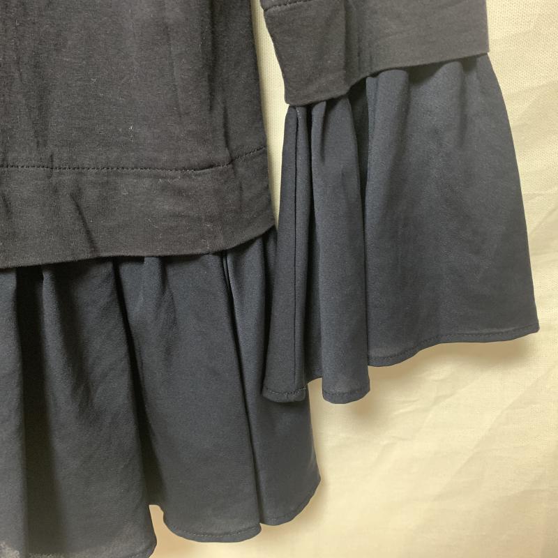 リズム R-ISM カットソー 長袖 6 無地 黒 / ブラック / レディース USED 古着 中古 10012124
