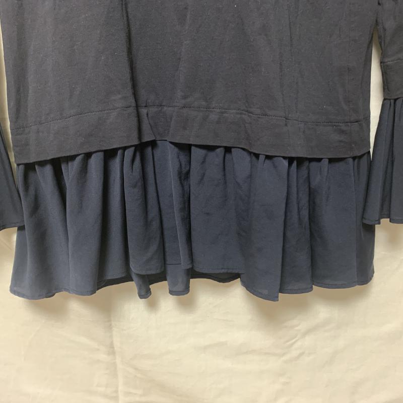 リズム R-ISM カットソー 長袖 6 無地 黒 / ブラック / レディース USED 古着 中古 10012124