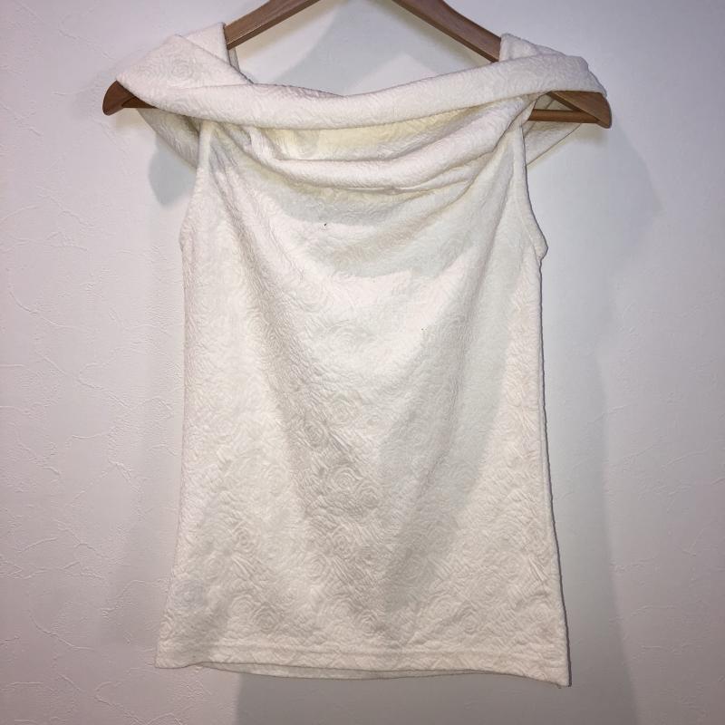 セシルマクビー CECIL McBEE カットソー 半袖 M 無地 白 / ホワイト / レディース USED 古着 中古 10012155