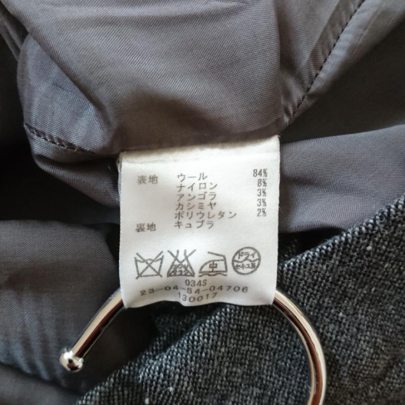 ギャルリー ヴィー GALERIE VIE パンツ スラックス 1 無地 灰 / グレー / レディース USED 古着 中古 10012180