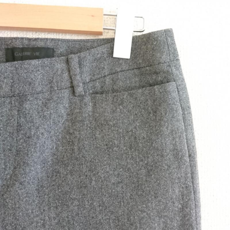 ギャルリー ヴィー GALERIE VIE パンツ スラックス 1 無地 灰 / グレー / レディース USED 古着 中古 10012180