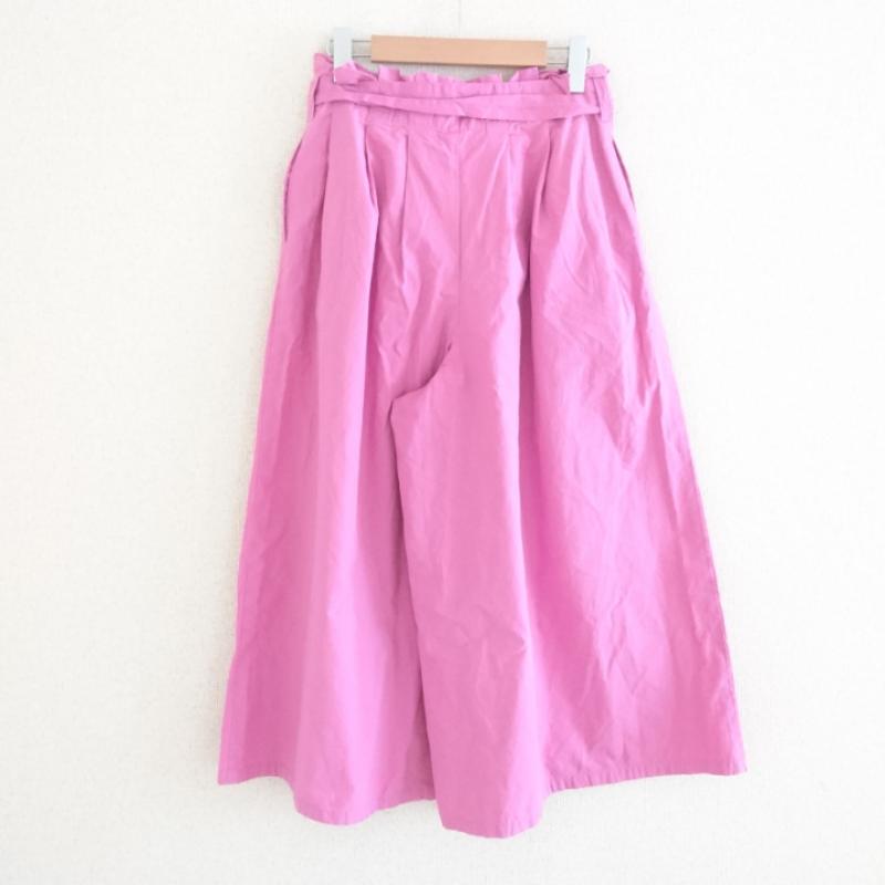 パーリッシィ PAR ICI パンツ スラックス ワイドパンツ FREE 無地 桃 / ピンク / レディース USED 古着 中古 10012185