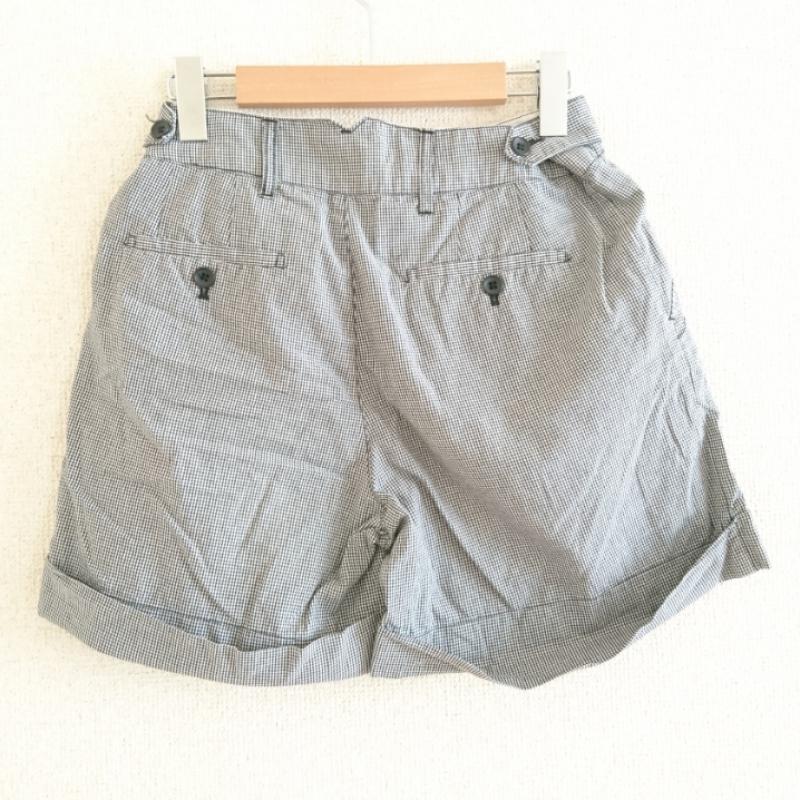 レプシィム LEPSIM パンツ ショートパンツ M チェック 白 / ホワイト / X 黒 / ブラック / レディース USED 古着 中古 10012201