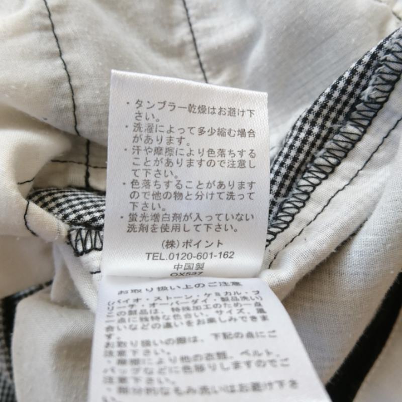 レプシィム LEPSIM パンツ ショートパンツ M チェック 白 / ホワイト / X 黒 / ブラック / レディース USED 古着 中古 10012201