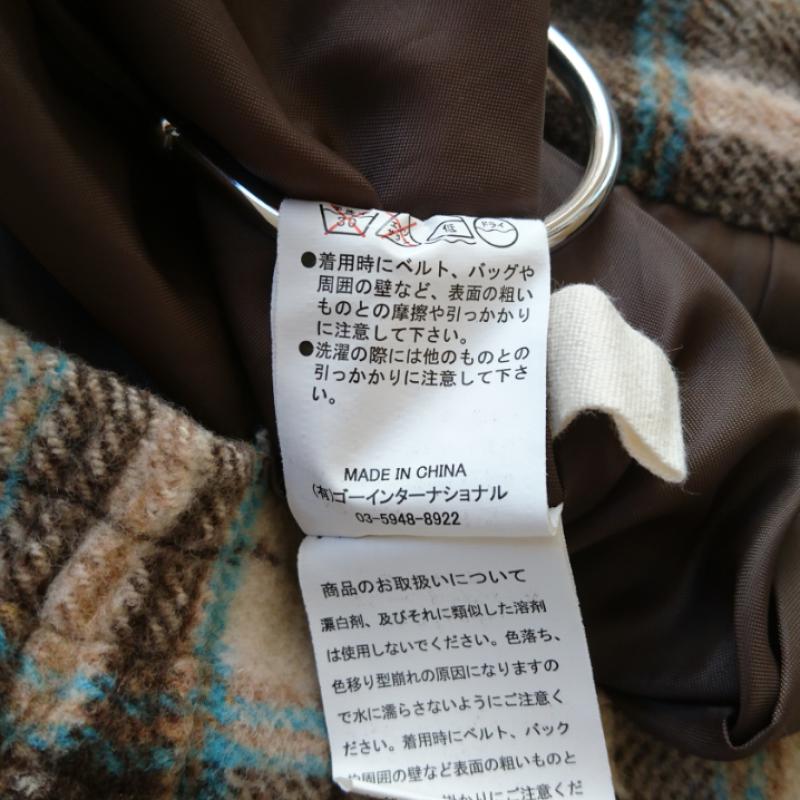 クリスプ Crisp スカート ひざ丈スカート FREE チェック 茶 / ブラウン / X ベージュ / ベージュ / X 青 / ブルー / レディース USED 古着 中古 10012202