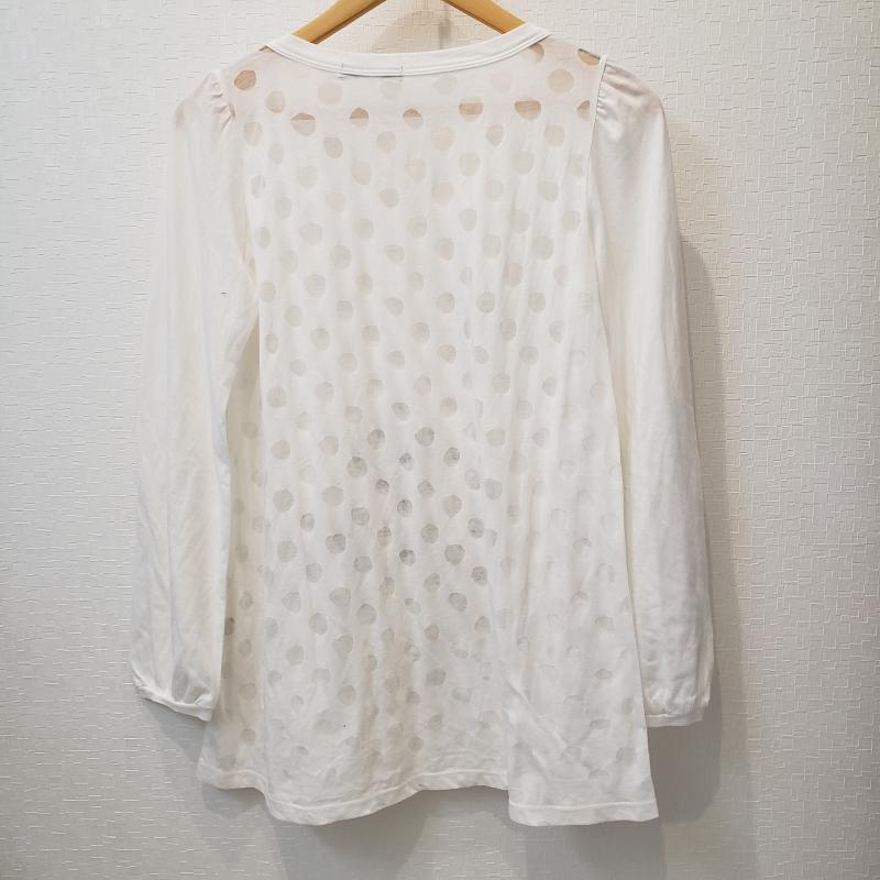 フラボア FRAPBOIS Tシャツ 長袖 1 X ドット 白 / ホワイト / レディース USED 古着 中古 10012266