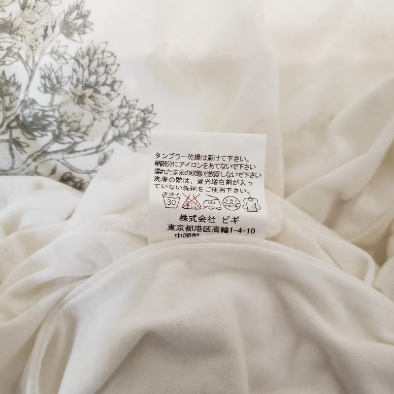 フラボア FRAPBOIS Tシャツ 長袖 1 X ドット 白 / ホワイト / レディース USED 古着 中古 10012266