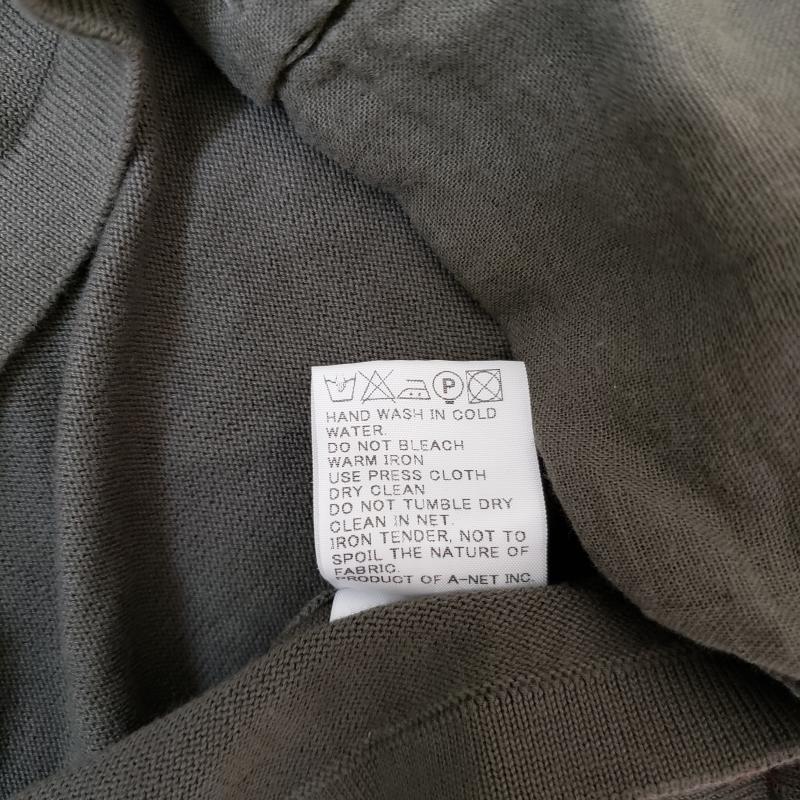 ズッカ ZUCCa カーディガン 半袖 M 無地 灰 / グレー / レディース USED 古着 中古 10012269