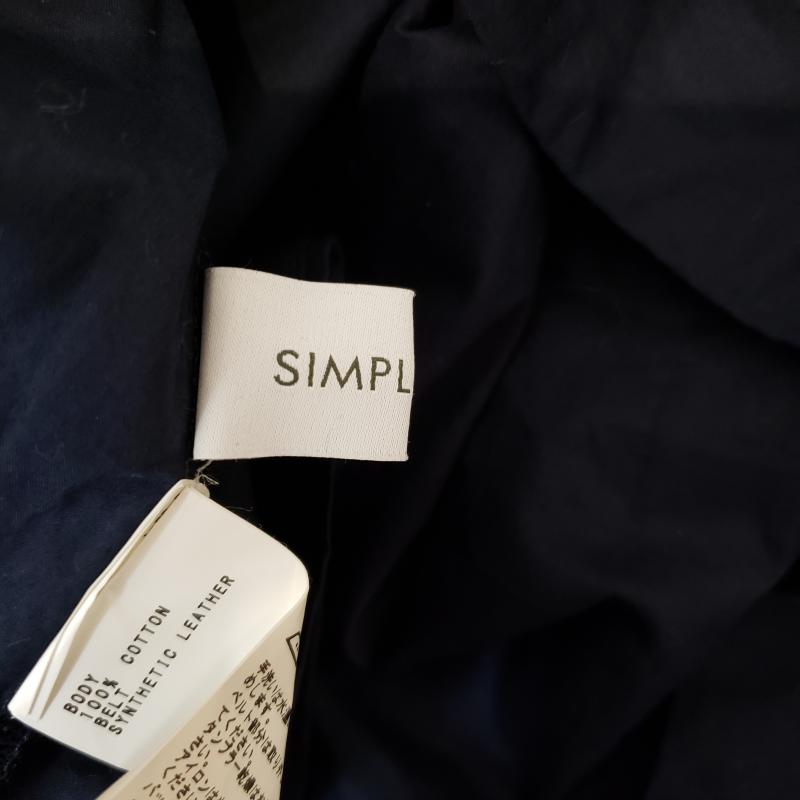 シンプリシテェ Simplicite シャツ、ブラウス 半袖 無地 紺 / ネイビー / レディース USED 古着 中古 10012270