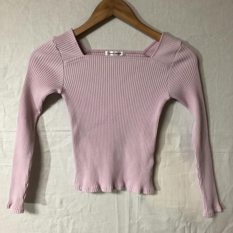 ドナマリー DONA MARIE カットソー 長袖 36 無地 桃 / ピンク / レディース USED 古着 中古 10012275