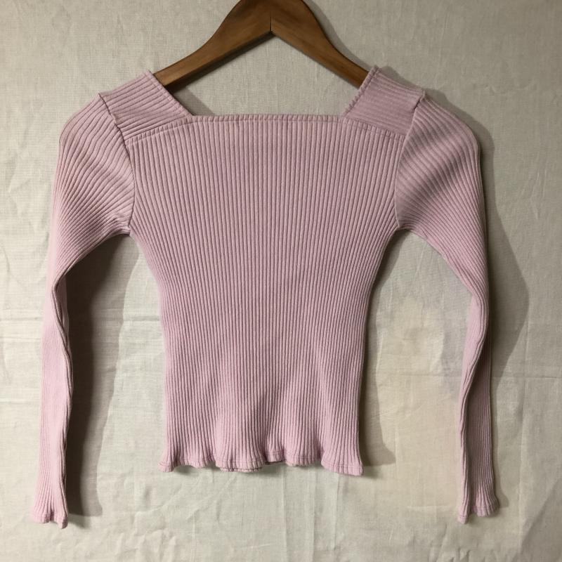 ドナマリー DONA MARIE カットソー 長袖 36 無地 桃 / ピンク / レディース USED 古着 中古 10012275