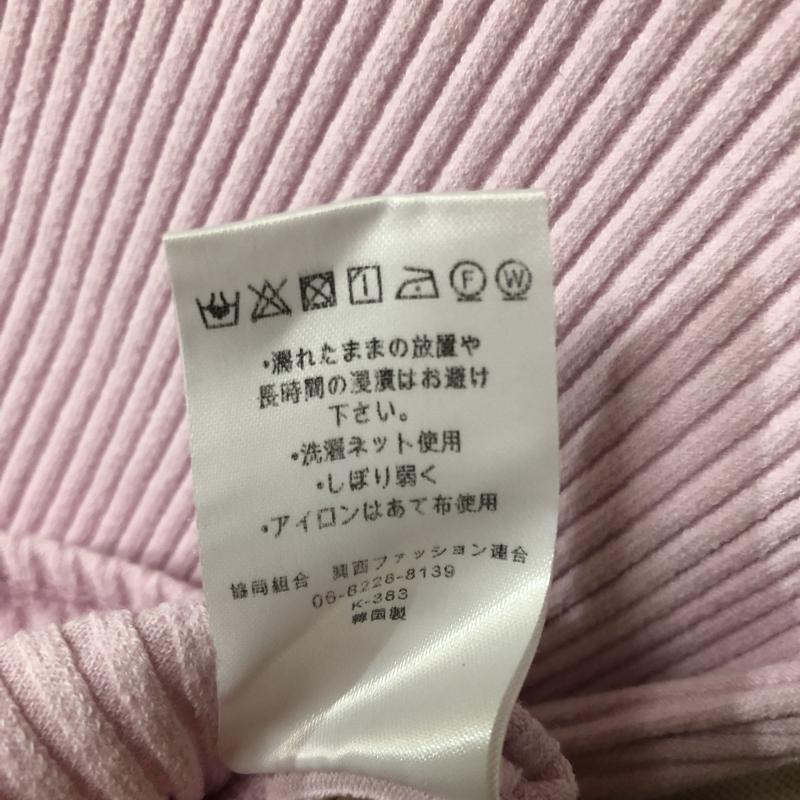 ドナマリー DONA MARIE カットソー 長袖 36 無地 桃 / ピンク / レディース USED 古着 中古 10012275