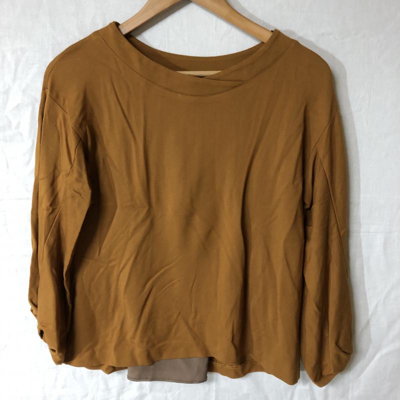 エンネア Ennea カットソー 長袖 38 無地 橙 / オレンジ / レディース USED 古着 中古 10012280
