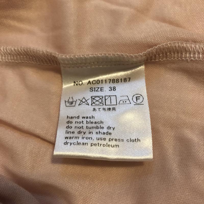 マルキスデブラン Marquise de blanc カットソー 長袖 Vネックカットソー 38 無地 桃 / ピンク / レディース USED 古着 中古 10012314