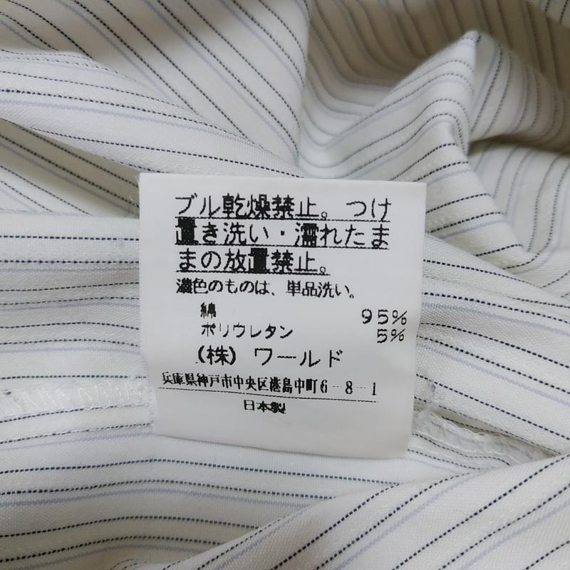 アンタイトル UNTITLED シャツ、ブラウス 長袖 2 ストライプ 白 / ホワイト / X 黒 / ブラック / レディース USED 古着 中古 10012334