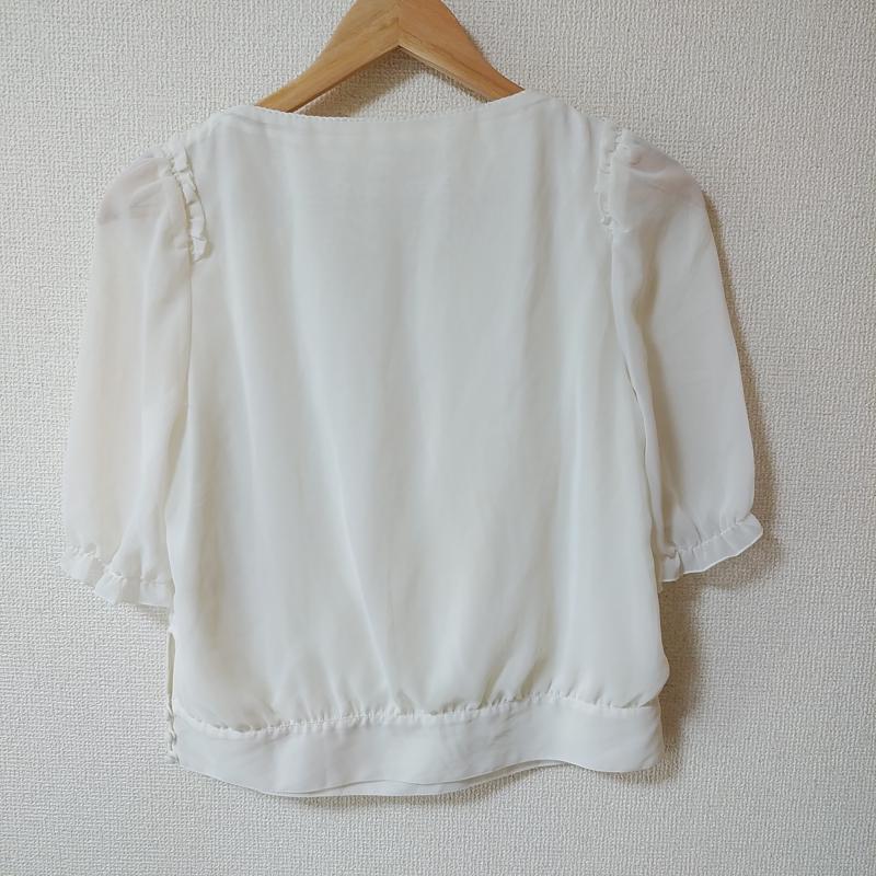 エフデ ef-de カットソー 七分袖 9 無地 白 / ホワイト / レディース USED 古着 中古 10012336