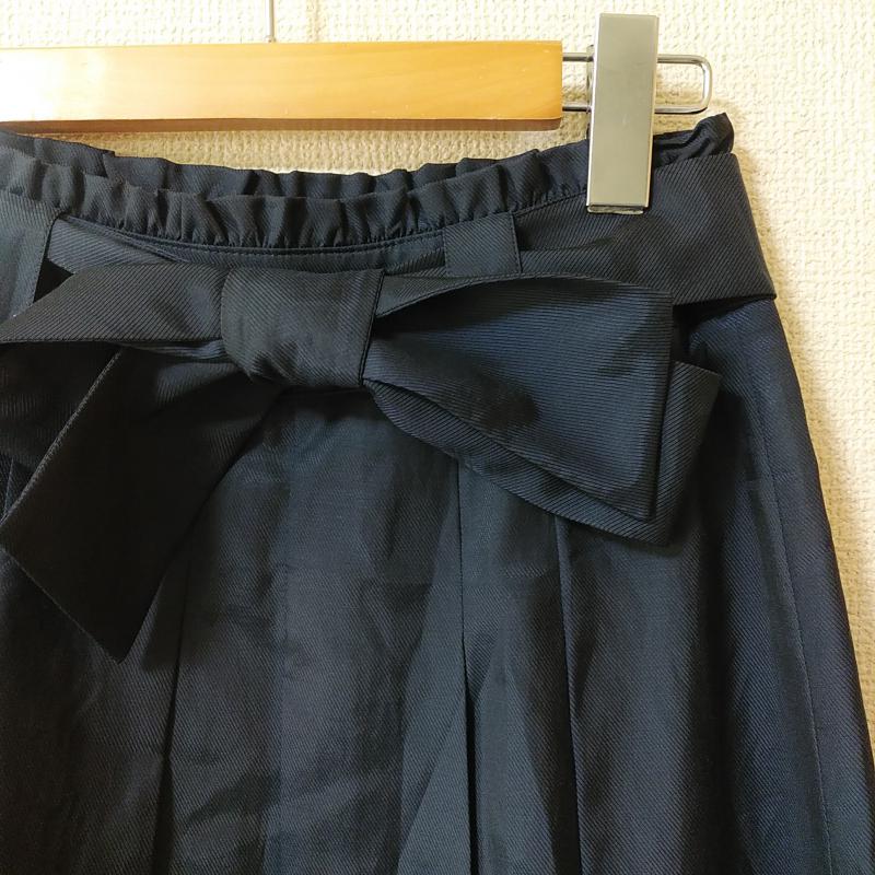 エフデ ef-de スカート ひざ丈スカート 無地 紺 / ネイビー / レディース USED 古着 中古 10012340