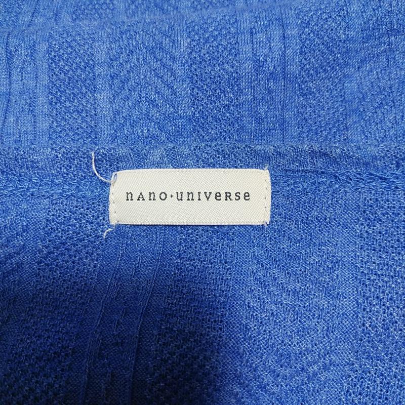 ナノユニバース nano・universe カットソー 半袖 42 無地 青 / ブルー / メンズ USED 古着 中古 10012356