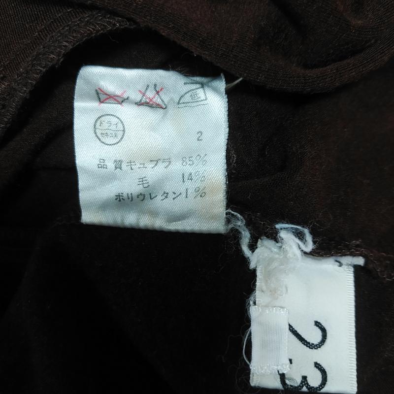 ニジュウサンク 23区 パンツ スラックス 34 無地 茶 / ブラウン / レディース USED 古着 中古 10012362