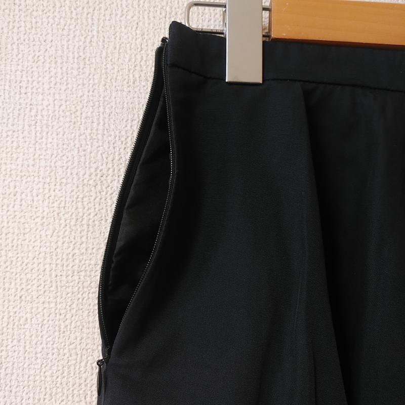 クイーンズコート QUEENS COURT スカート ひざ丈スカート 2 無地 黒 / ブラック / レディース USED 古着 中古 10012364